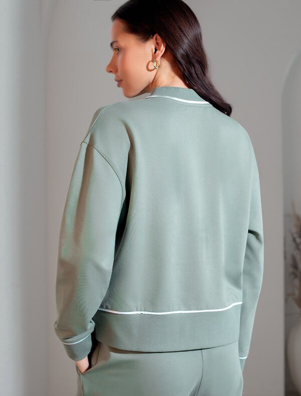 VILATTE Джемпер 591693 D49.166 св.оливковый