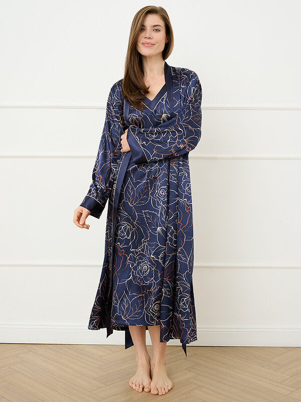 Omsa Сорочка 591713 OmD 0121D ROSA Сорочка жен. (на шир. бретелях до середины икры), PL Blu/Multicolor (Мультиколор)