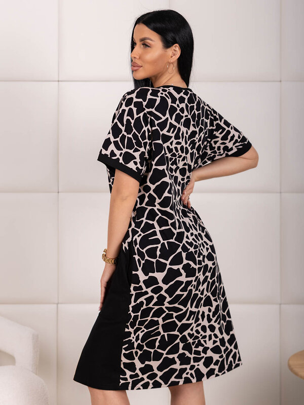 Текс-плюс Платье 591749 00-00247833 Черный, бежевый