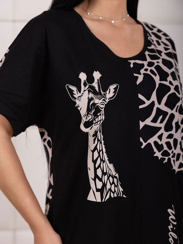 Текс-плюс Платье 591749 00-00247833 Черный, бежевый