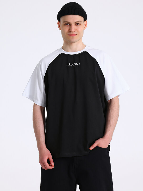 Апрель Футболка 591838 1МДФК5040001 черный+белый