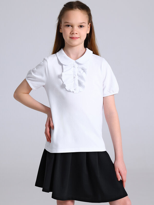 Апрель Блузка 591840 1ДДБК5097804 белый