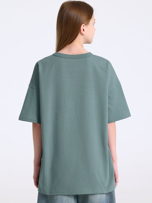 Апрель Футболка 591847 1ДДФК5009001 серо-зеленый