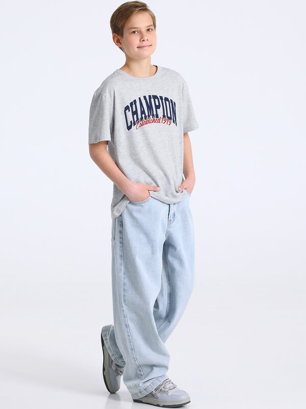 Апрель Футболка 591862 1ПДФК5030002 светло-серый