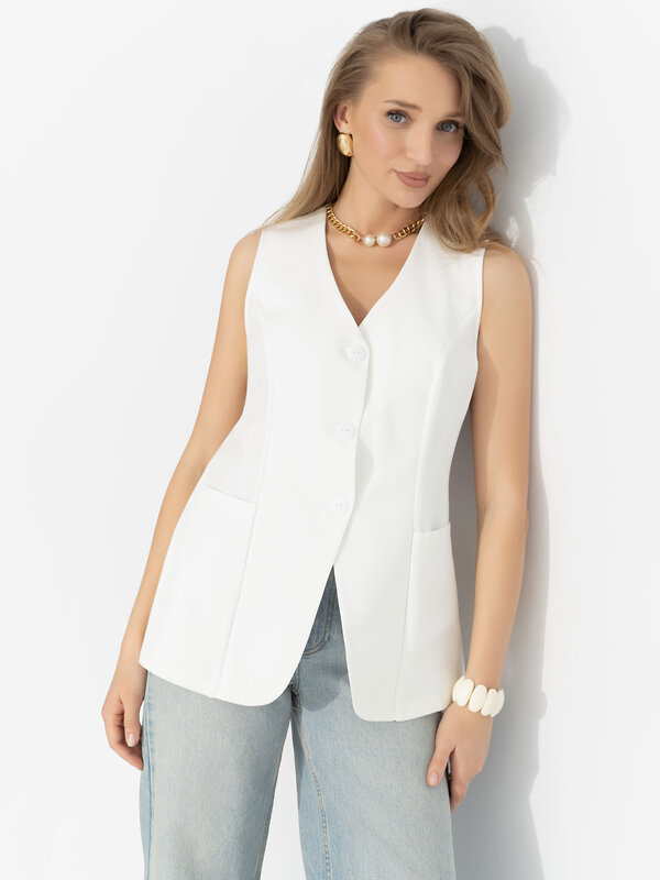 CHARUTTI Жилет 591989 12829 Белый