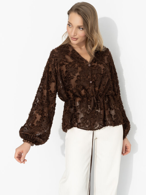 CHARUTTI Блуза 591992 12834 Коричневый