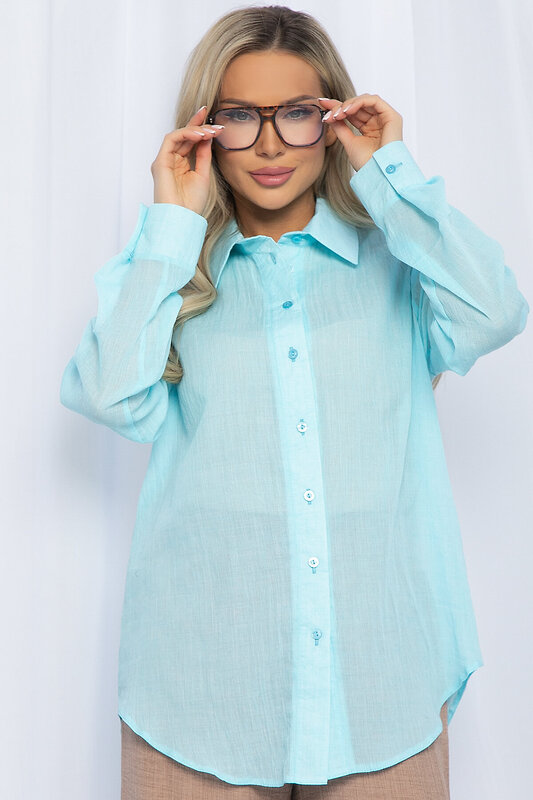 LT Collection Рубашка 592011 Б15401-7М голубой