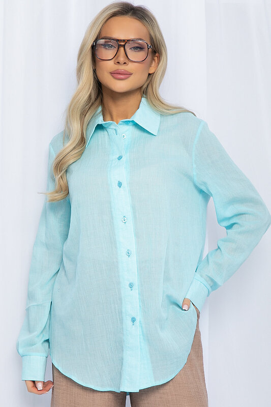 LT Collection Рубашка 592011 Б15401-7М голубой