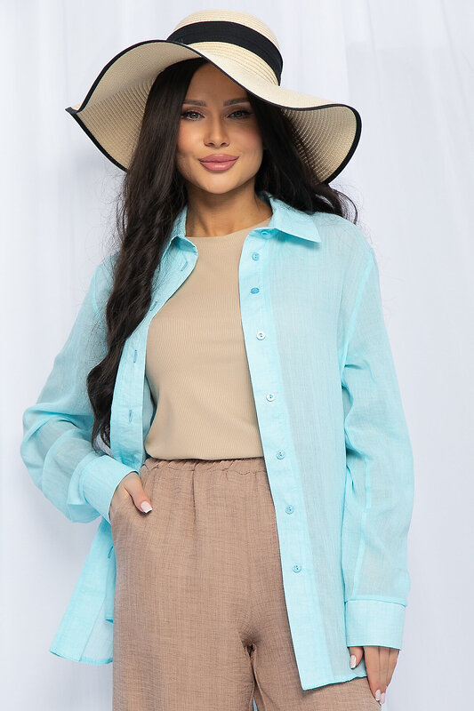 LT Collection Рубашка 592011 Б15401-7М голубой