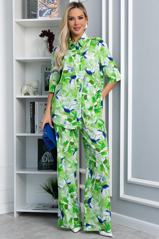 LT Collection Костюм 592012 К15409-7М зеленый