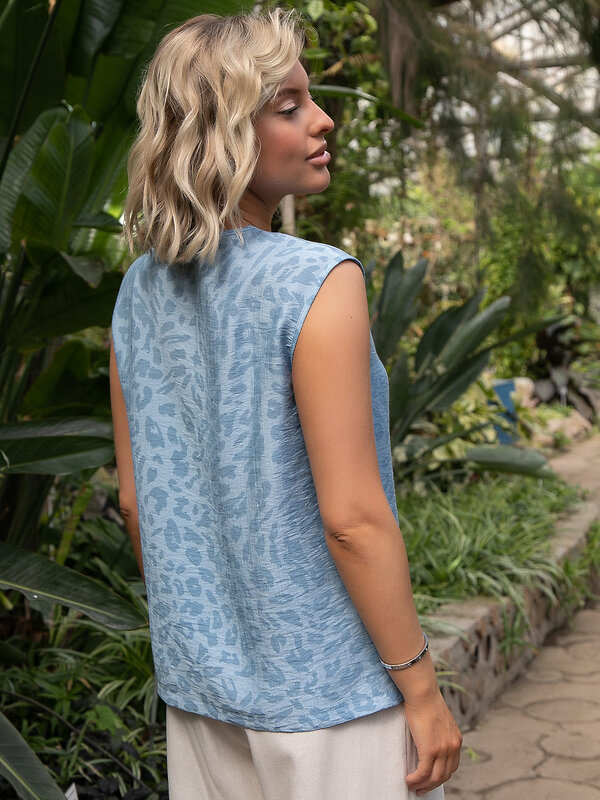 LT Collection Блуза 592047 Б15530-1М голубой