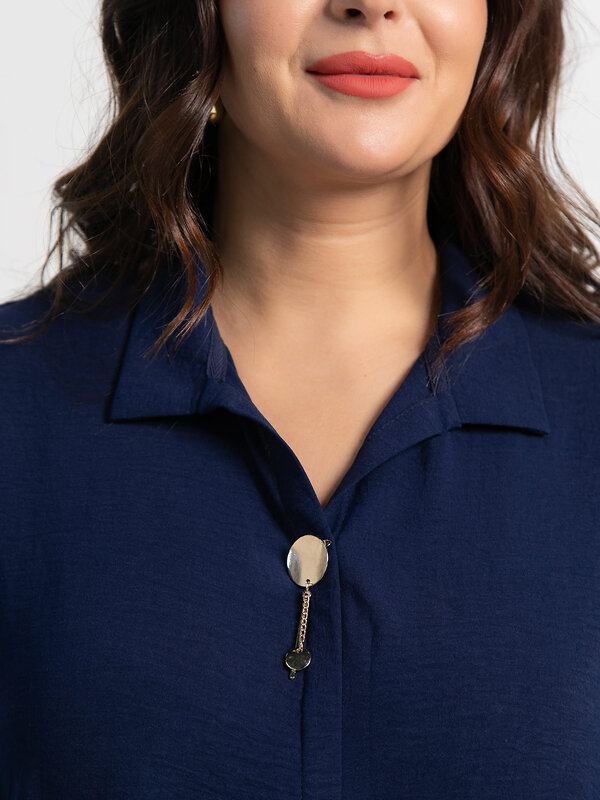 LT Collection Блуза 592049 Б15552-24М синий