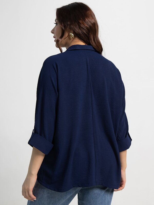 LT Collection Блуза 592049 Б15552-24М синий