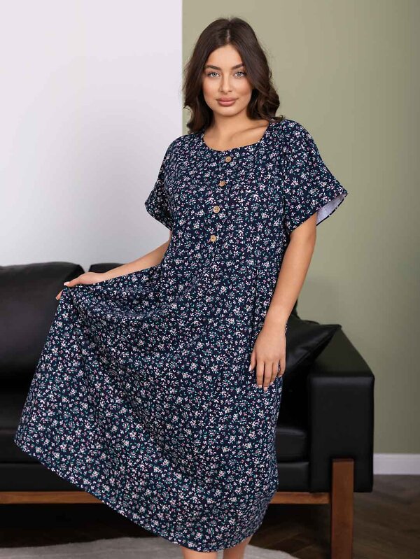 Текс-плюс Платье 592114 00-00248158 Темно-синий
