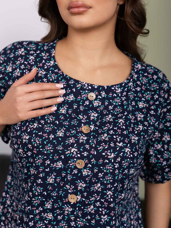 Текс-плюс Платье 592114 00-00248158 Темно-синий