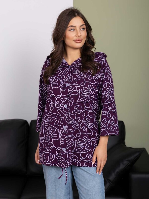 Текс-плюс Рубашка 592123 00-00248115 Фиолетовый