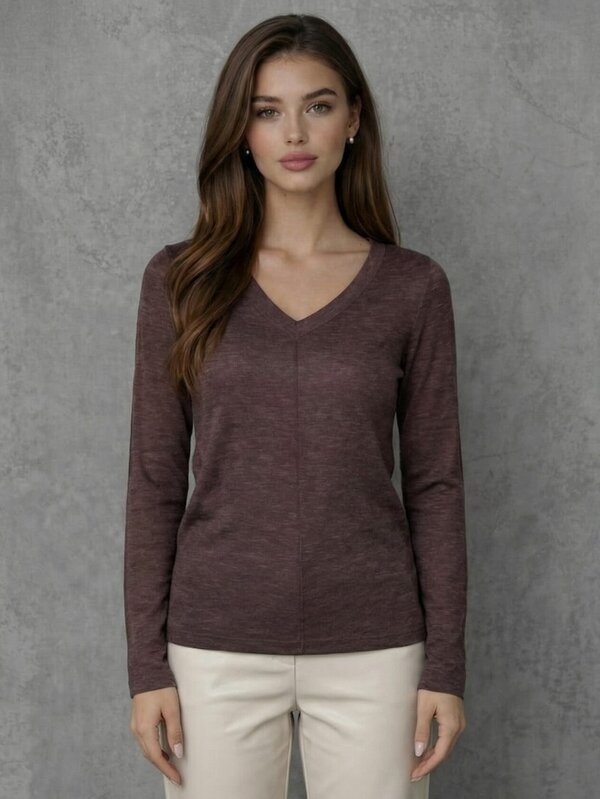 Binita Лонгслив 592150 1275-1 шоколадный