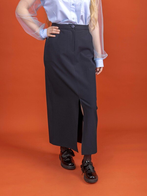 BATIK Юбка 592186 125 ш26-1 темно-синий