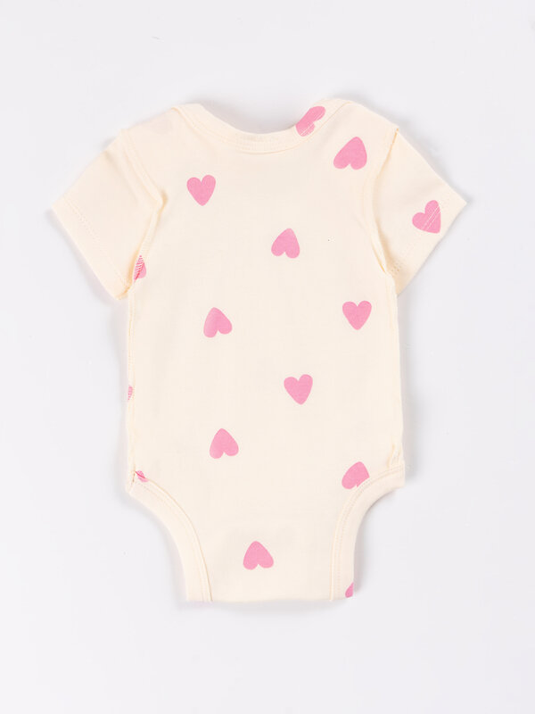 MARK FORMELLE Боди детское 592201 13015-1-2 сердечки на молоке +розовое саше