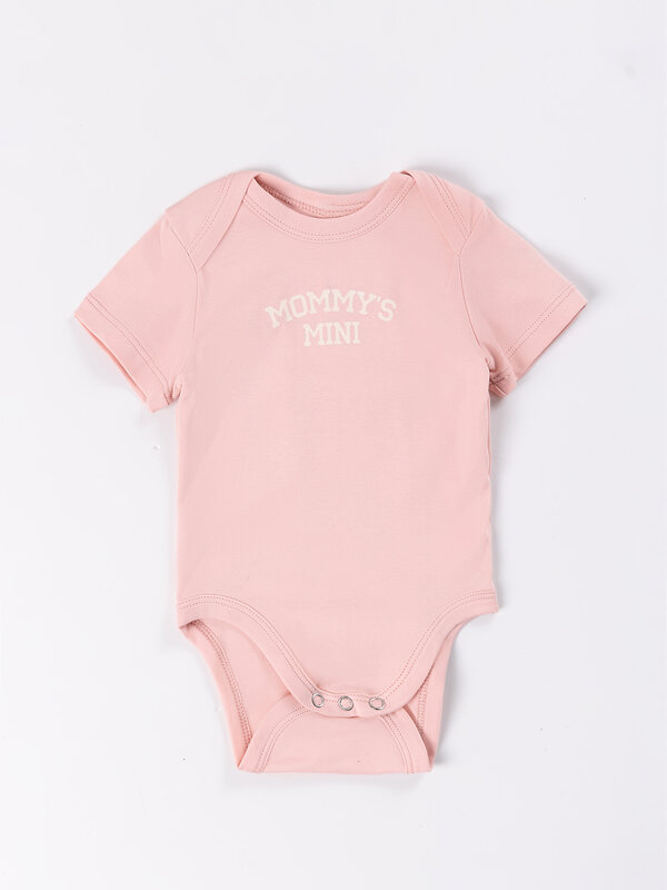 MARK FORMELLE Боди детское 592202 13015-2 молочный +серебристо -розовый +печать