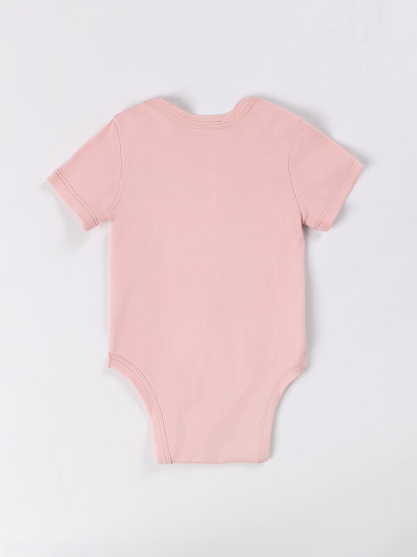 MARK FORMELLE Боди детское 592202 13015-2 молочный +серебристо -розовый +печать