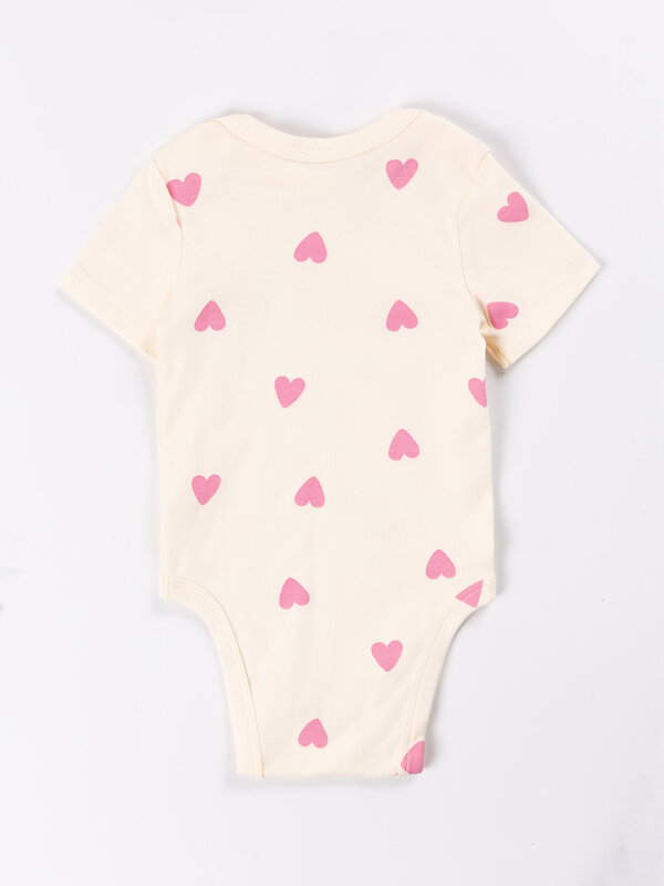 MARK FORMELLE Боди детское 592203 13015-2 сердечки на молоке +розовое саше