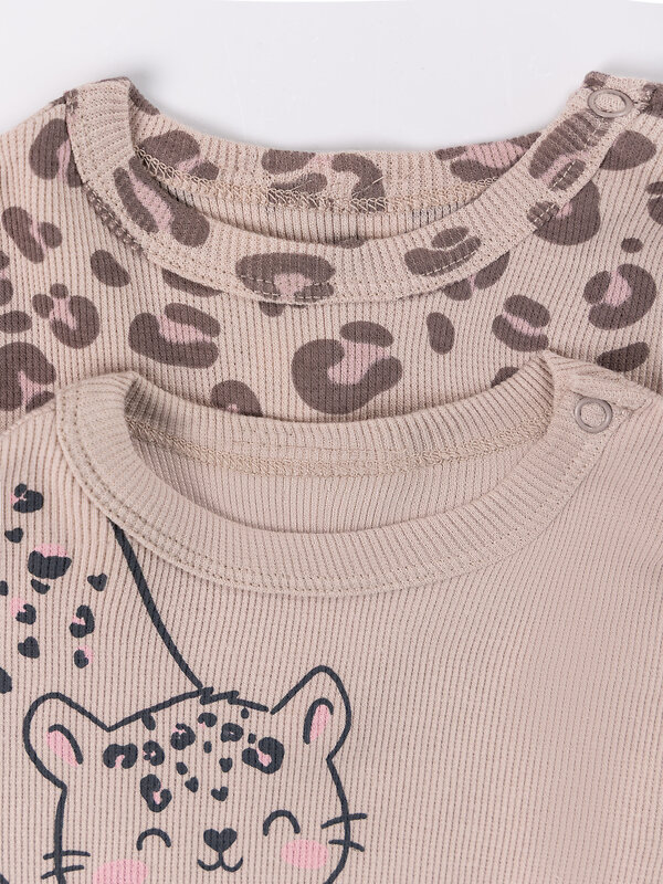 MARK FORMELLE Джемпер 592219 83110-2 холодный бежевый +леопард на холодном бежевом