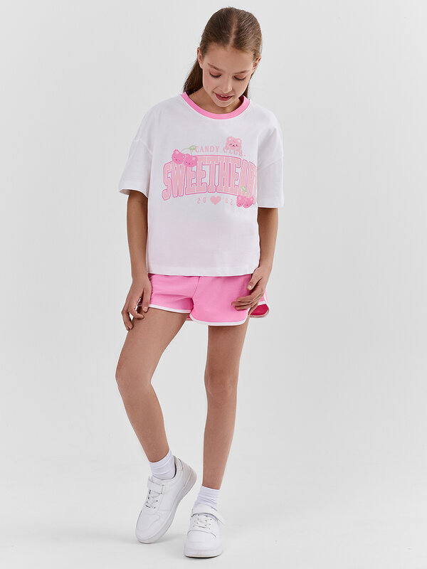 MARK FORMELLE Комплект 592226 397769 белый +фламинго +печать