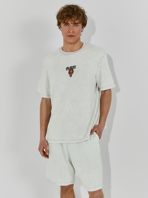 MARK FORMELLE Комплект 592230 591058 ACID WASH св.серый +печать