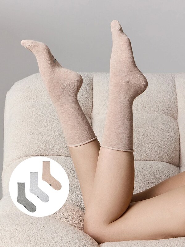 MARK FORMELLE Женские носки 592247 245A-1303 беж.мел /св.сер.мел /сер.мел/