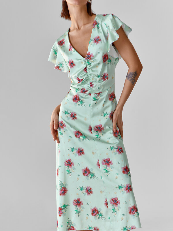 MARK FORMELLE Платье 592260 154033 маки на голубом опале