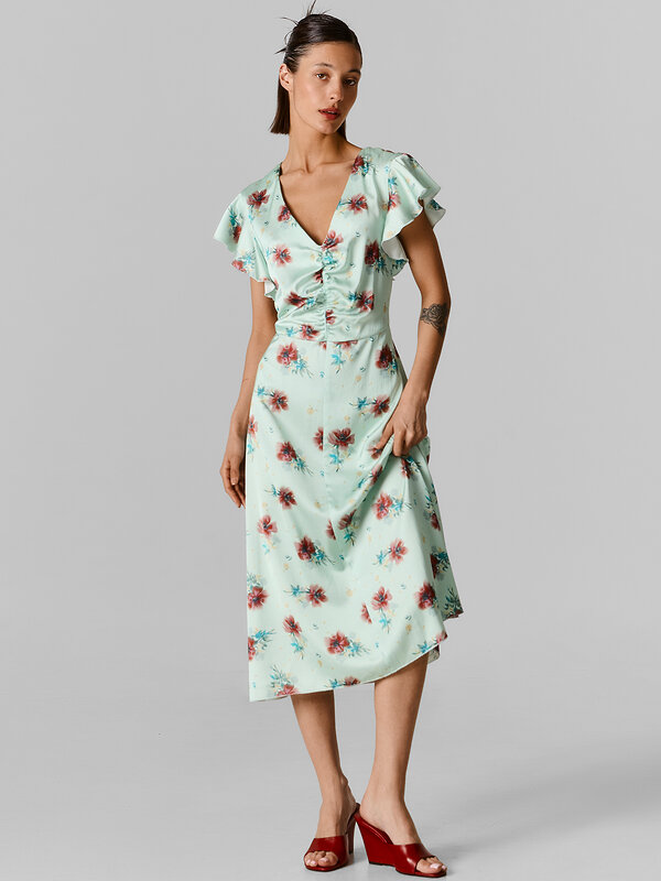 MARK FORMELLE Платье 592260 154033 маки на голубом опале