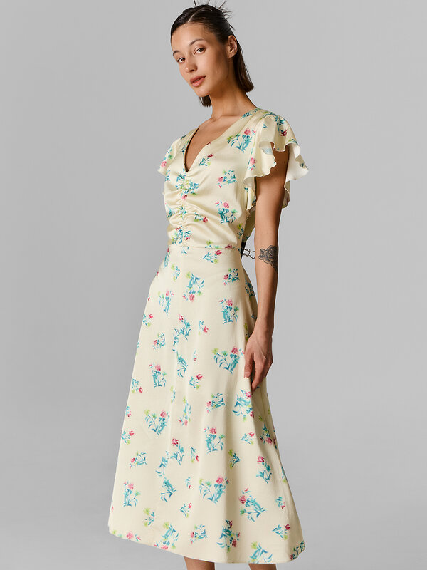 MARK FORMELLE Платье 592261 154033 цветы на лимонном льду