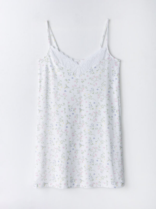 MARK FORMELLE Сорочка 592271 152496 колибри с цветами на белом