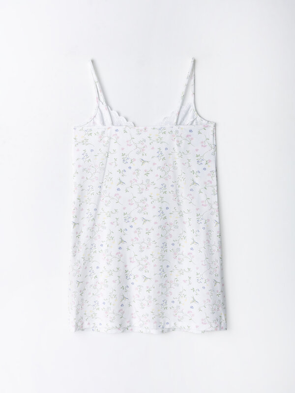 MARK FORMELLE Сорочка 592271 152496 колибри с цветами на белом