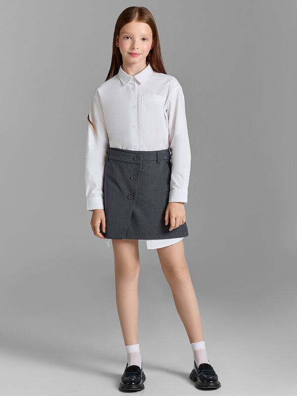 MARK FORMELLE Юбка 592284 157065 серый меланж