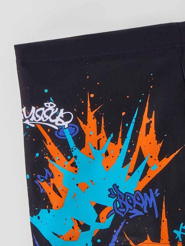 MARK FORMELLE Шорты плавательные 592286 703362 граффити на черном