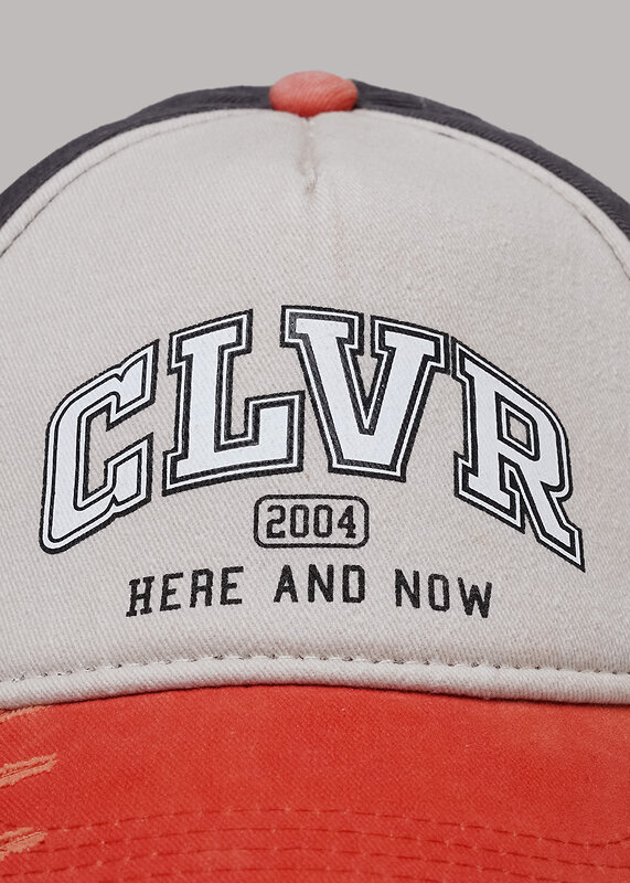 CLEVER Кепка 592306 108 джинс молочный/св.коричневый