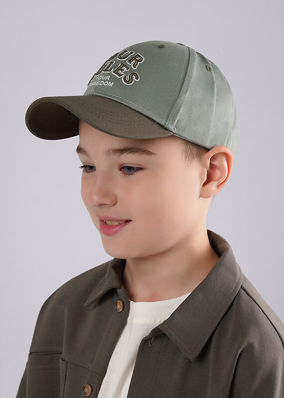 CLEVER Кепка 592307 109 х/б св.зелёный/хаки