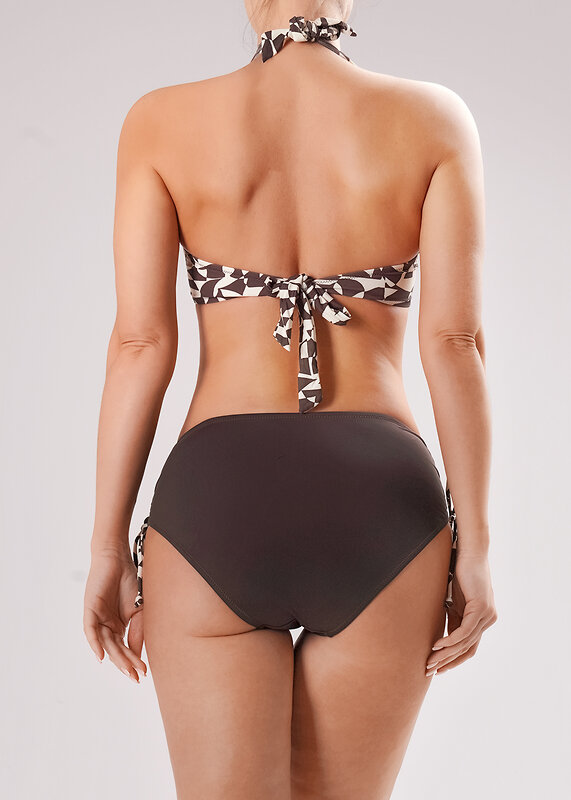 CLEVER Купальный костюм 592323 SS115к молочный/т.коричневый