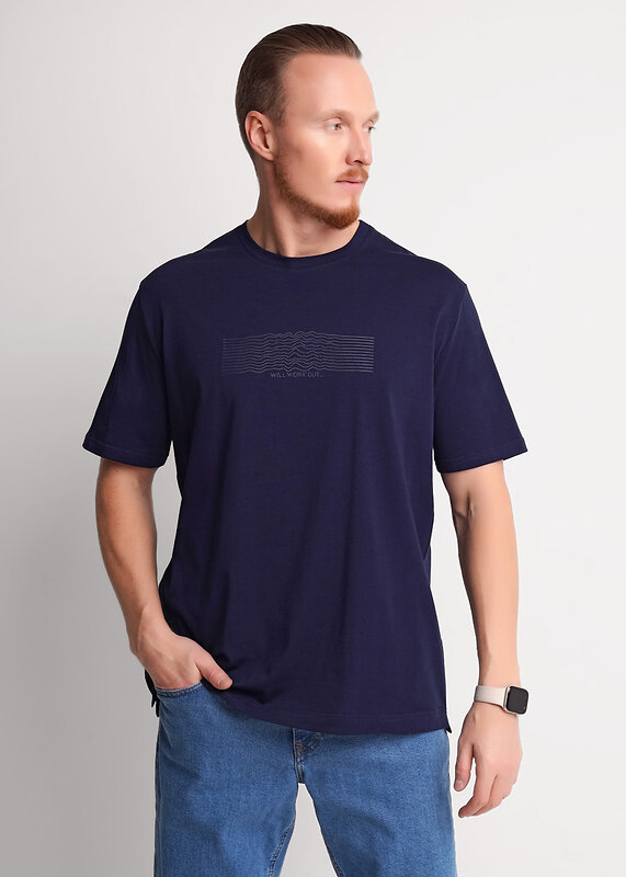 CLEVER Футболка 592338 562509/04гг maxi(макси)_п т.синий