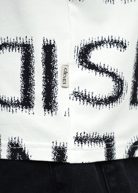 CLEVER Футболка 592361 562404/05гн maxi(макси) белый/чёрный