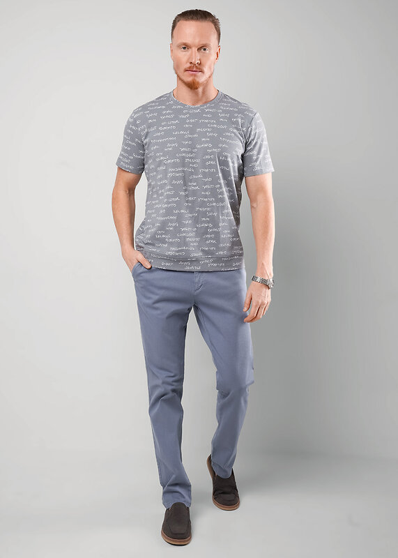 CLEVER Футболка 592387 562475/13зн maxi(макси) серый/белый