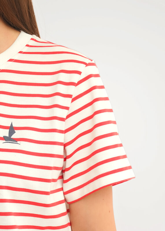 CLEVER Футболка 592426 LF26-1234/1 молочный/красный