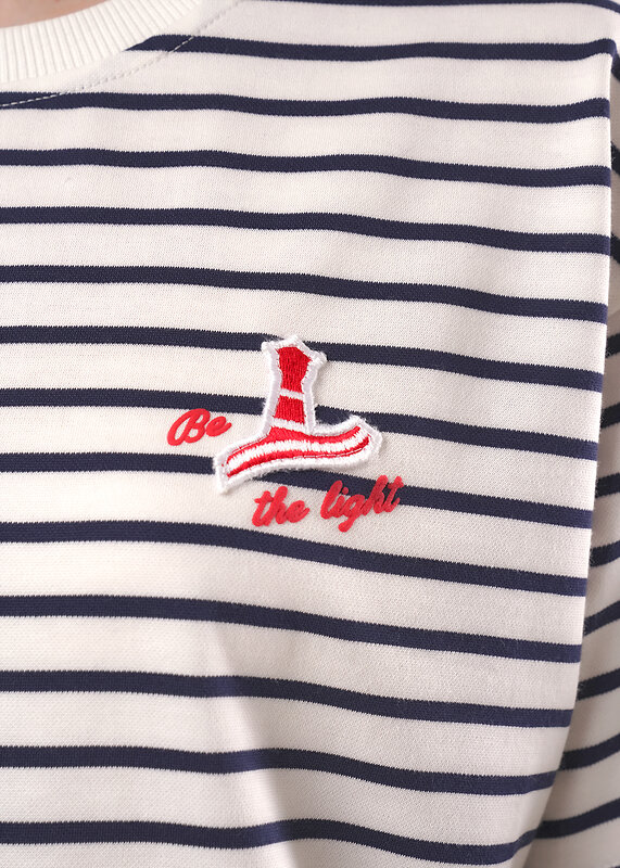 CLEVER Футболка 592428 LF26-1234/3 молочный/т.синий