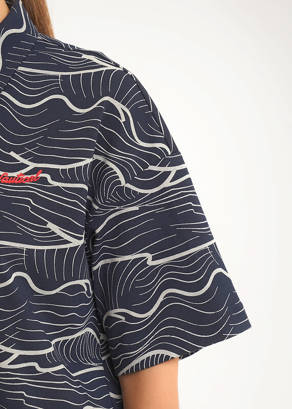 CLEVER Блузка 592432 LR26-1234 т.синий/молочный