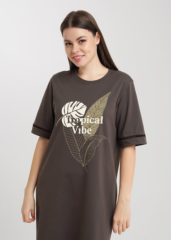 CLEVER Платье 592466 LDR26-1231 т.коричневый