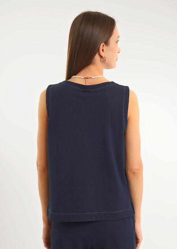 CLEVER Блузка 592477 LM26-1234 т.синий