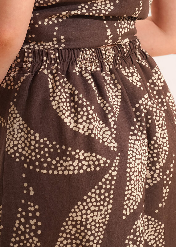 CLEVER Юбка 592479 263291/206лвн коричневый/св.бежевый