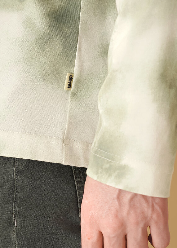 CLEVER Джемпер 592497 452613/05ккн maxi(макси)_п серый/т.зелёный